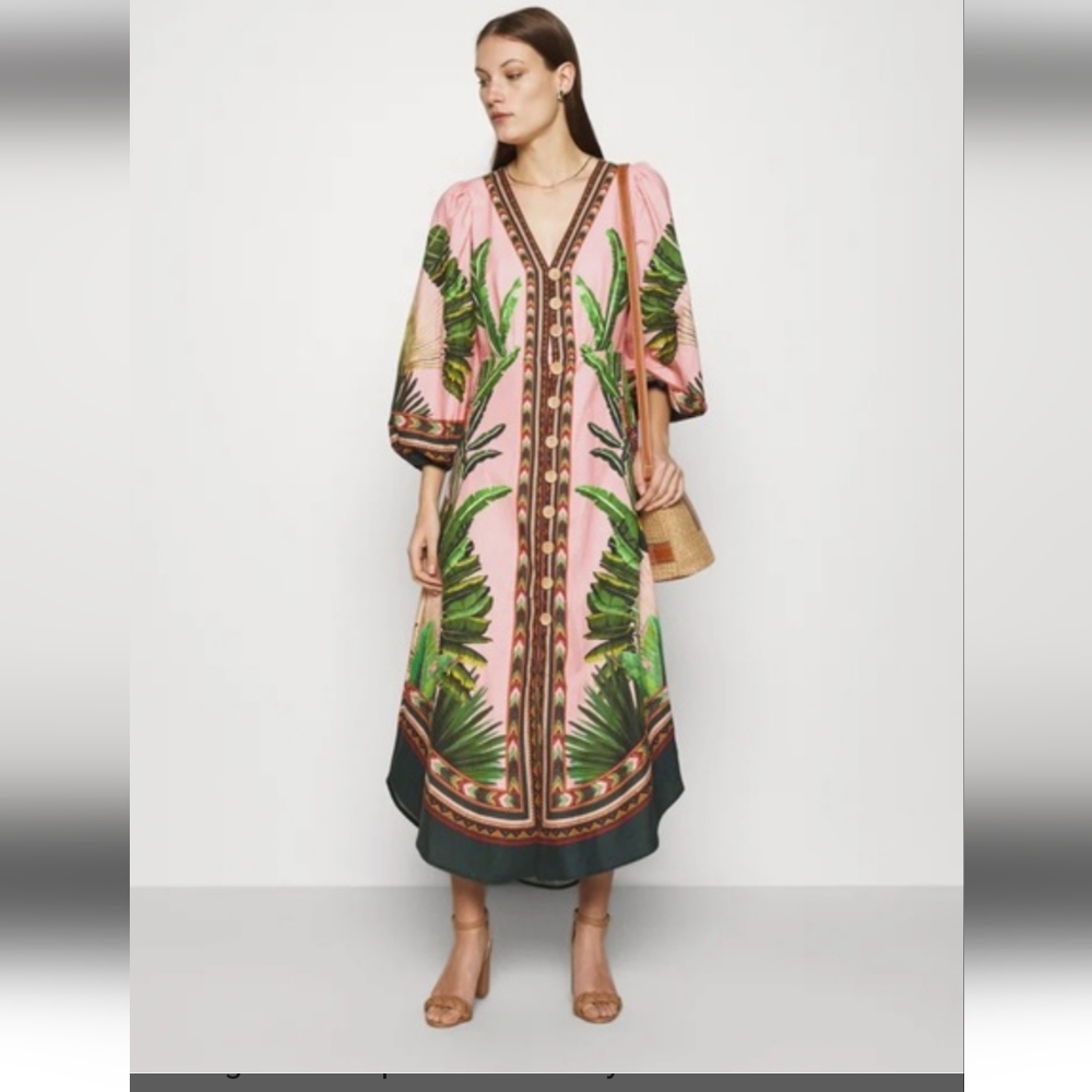FARM Rio Amazonia Forest Maxi Dress size M